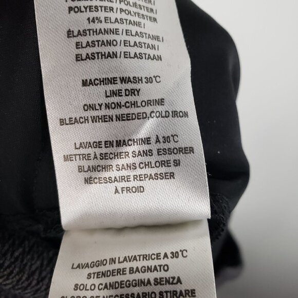 Lysse Leggings Gray Herringbone Slimming Waistband Ponte Knit Womens Size XS - Picture 8 of 9